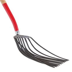 10-Tine Razor-Back® Forged Steel Scoop Fork, 30-inch D-Grip Handle -Garden Home 1427f 2 1