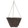 Braun Wire Hanging Basket Moss Liner And Chain 16in Diam