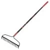 RAZOR-BACK®️ FORGED STEEL BOW RAKE WITH FIBERGLASS HANDLE -Garden Home 18767 2