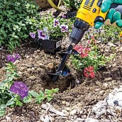 Power Planter Bulb Auger & Bedding Plant Tool -Garden Home 307 blk 7