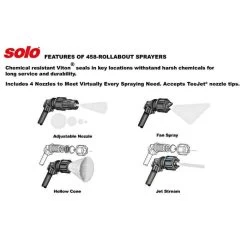 Solo 3-Gallon Professional Rollabout Sprayer 6 Solo 3-Gallon Professional Rollabout Sprayer -Garden Home 458ra 1
