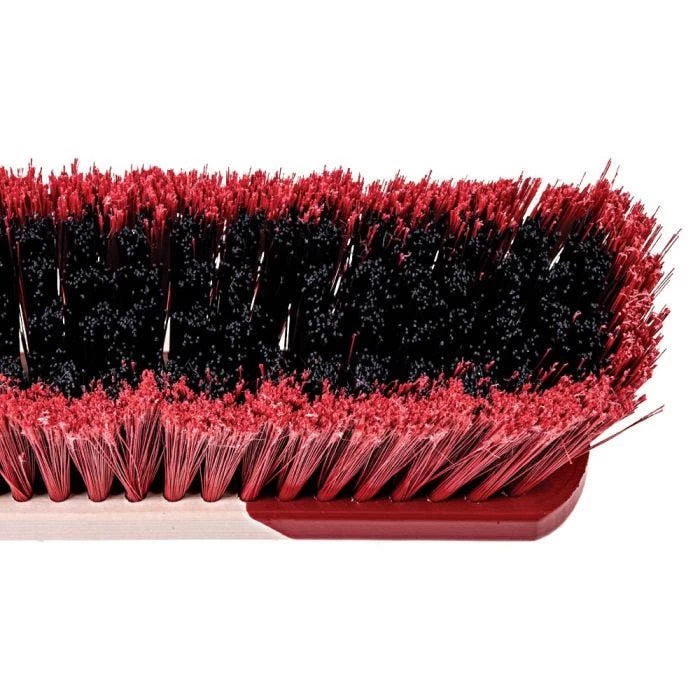 Harper Dual Bristle Broom Plastic Fibers 24in Wide 4 Harper Dual Bristle Broom Plastic Fibers 24in Wide - Image 2