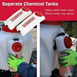Chapin Mixes On Exit 4-Gallon Backpack Sprayer -Garden Home 63950 detail tanks graphics