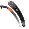 Leonard Tri Edge Curved Blade Pruning Saw And Scabbard Combo Rubberized Handle -Garden Home 713ts np