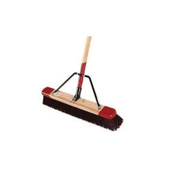 Harper Medium Stiff Bristle Broom Plastic Fibers 24in Wide -Garden Home 7424 2