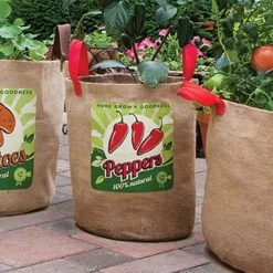Grow Bag 10 Gal Pepper Retro Graphic -Garden Home 84382 2