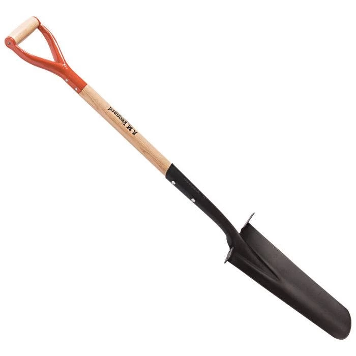 Leonard Drain Spade With 30-Inch Wood D-Grip Handle 3 Leonard Drain Spade With 30-Inch Wood D-Grip Handle