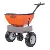 Leonard 70-Pound Broadcast Spreader With Deflector -Garden Home am70lp left withcover deflector