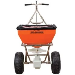 Leonard 70 Lb Spreader With Stainless Steel Frame -Garden Home am70s 1 1