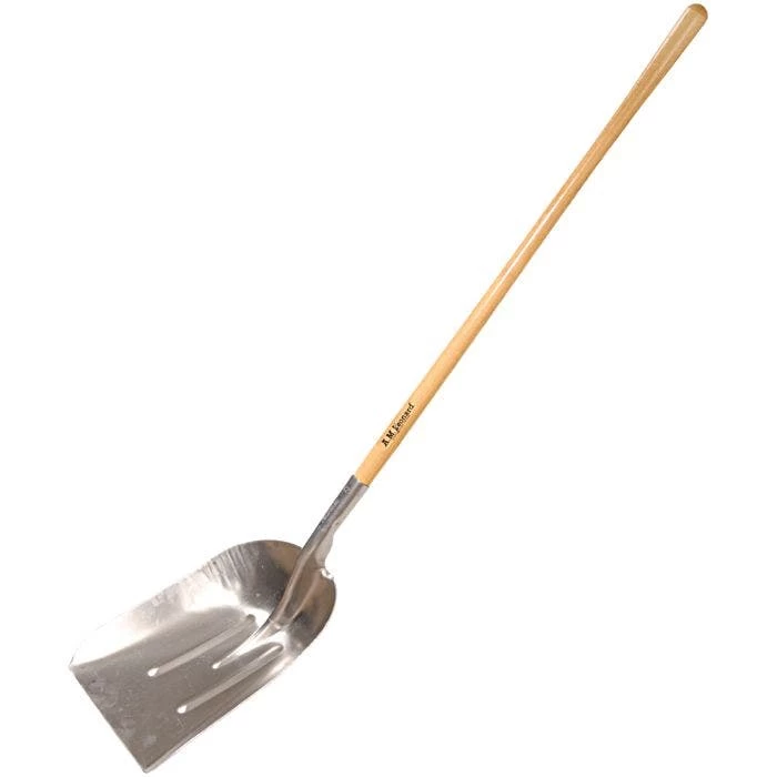 Leonard Heavy-Gauge Aluminum Scoop Shovel With 48-Inch Straight Handle 3 Leonard Heavy-Gauge Aluminum Scoop Shovel With 48-Inch Straight Handle