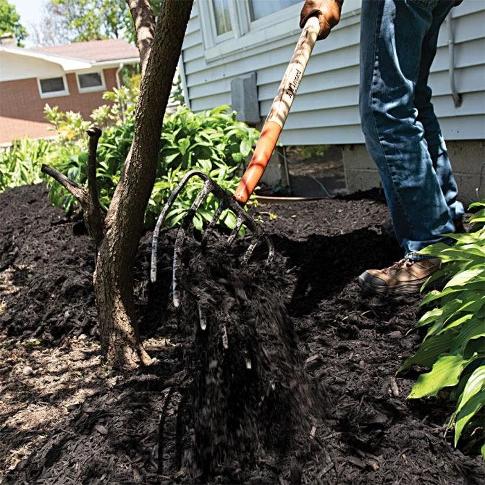 Leonard 6 Tine Forged Steel Manure Forks 7 Leonard 6 Tine Forged Steel Manure Forks - Image 5