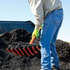 Leonard 8-Tine All Poly Scoop Fork, 63-inch Length -Garden Home apf805 3