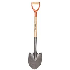 Leonard #0 Round Point Shovel With D-Grip Handle