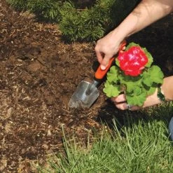 Leonard Trowel Cast Aluminum W/ Gel Grip -Garden Home at10 1