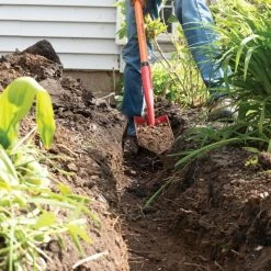 Leonard Trenching Shovel With 4-Inch Wide Blade -Garden Home ats4 8