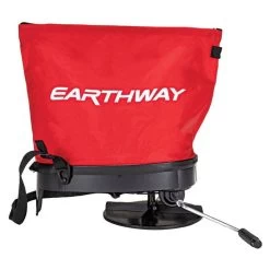 Earthway Hand Crank Spreader With 20lb Nylon Bag Hopper -Garden Home e27 outline side