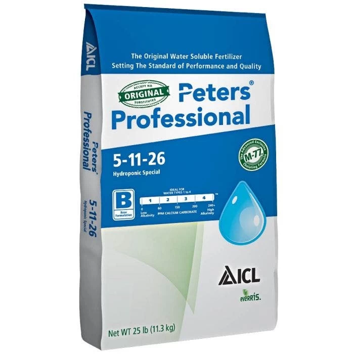 Peters Professional Hydroponic Special Fertilizer, 5-11-26 3 Peters Professional Hydroponic Special Fertilizer, 5-11-26