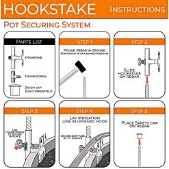 HookStake, Pack Of 25 -Garden Home hs25 instructions