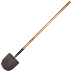 Leonard Caprock Irrigation Shovel With 48-Inch American Ash Handle