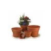 ITML Panterra Decorative Plastic Bowl 14in Diam X 11 3/8in Height Clay Color -Garden Home pa1400 11c