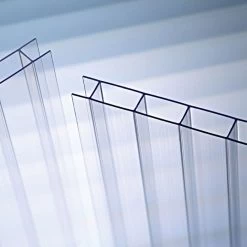 Polycarbonate Panel 8mm Twin Wall, High Diffusion Soft White, 6' X 24'