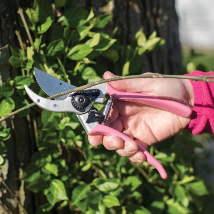 Pink Leonard Deluxe Soil Knife And Pink Traditional Bypass Pruner With Sheath 6 Pink Leonard Deluxe Soil Knife And Pink Traditional Bypass Pruner With Sheath - Image 4