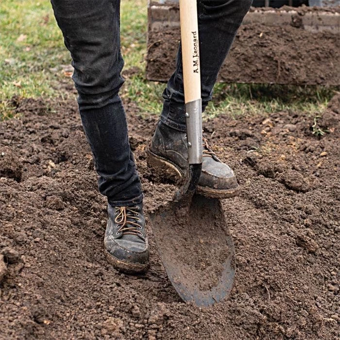 Leonard Round Point, Open Back Shovel W/ 48" Ash Handle 6 Leonard Round Point, Open Back Shovel W/ 48" Ash Handle - Image 4