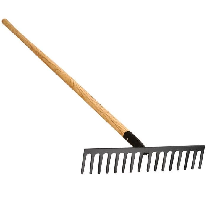 Forged Steel Straight Rake By A.M. Leonard, 16-1/2in Wide X 62in Length, Ash Handle, Lifetime Warranty 3 Forged Steel Straight Rake By A.M. Leonard, 16-1/2in Wide X 62in Length, Ash Handle, Lifetime Warranty