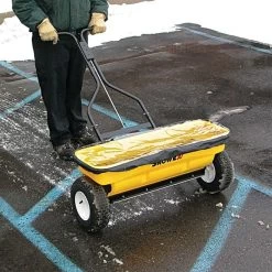 SnowEx Drop Spreader 160 Lb Capacity, Stainless Steel Frame -Garden Home sd95ss 1 1