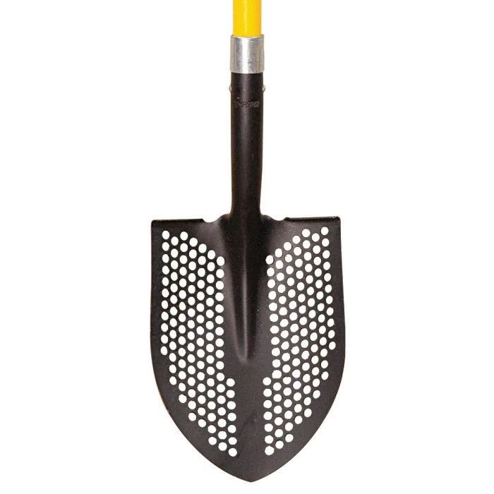Toolite Round Point Shovel Perforated Blade With Fiberglass D Grip Handle 4 Toolite Round Point Shovel Perforated Blade With Fiberglass D Grip Handle - Image 2