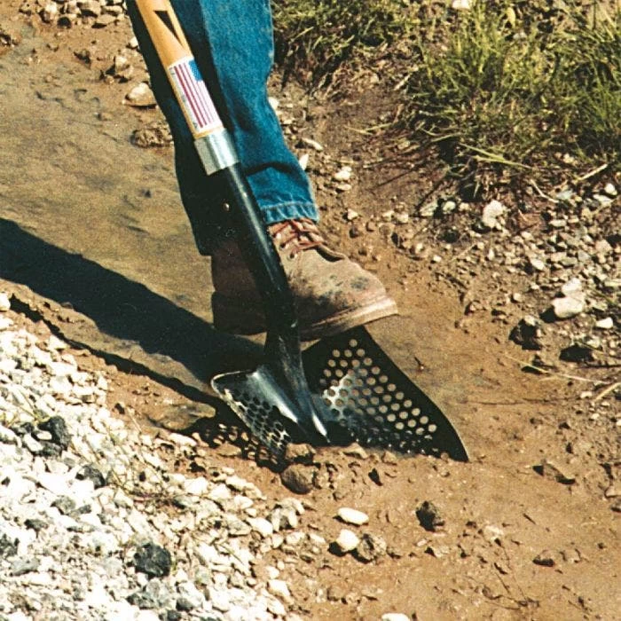 Toolite Round Point Shovel Perforated Blade With Fiberglass D Grip Handle 6 Toolite Round Point Shovel Perforated Blade With Fiberglass D Grip Handle - Image 4